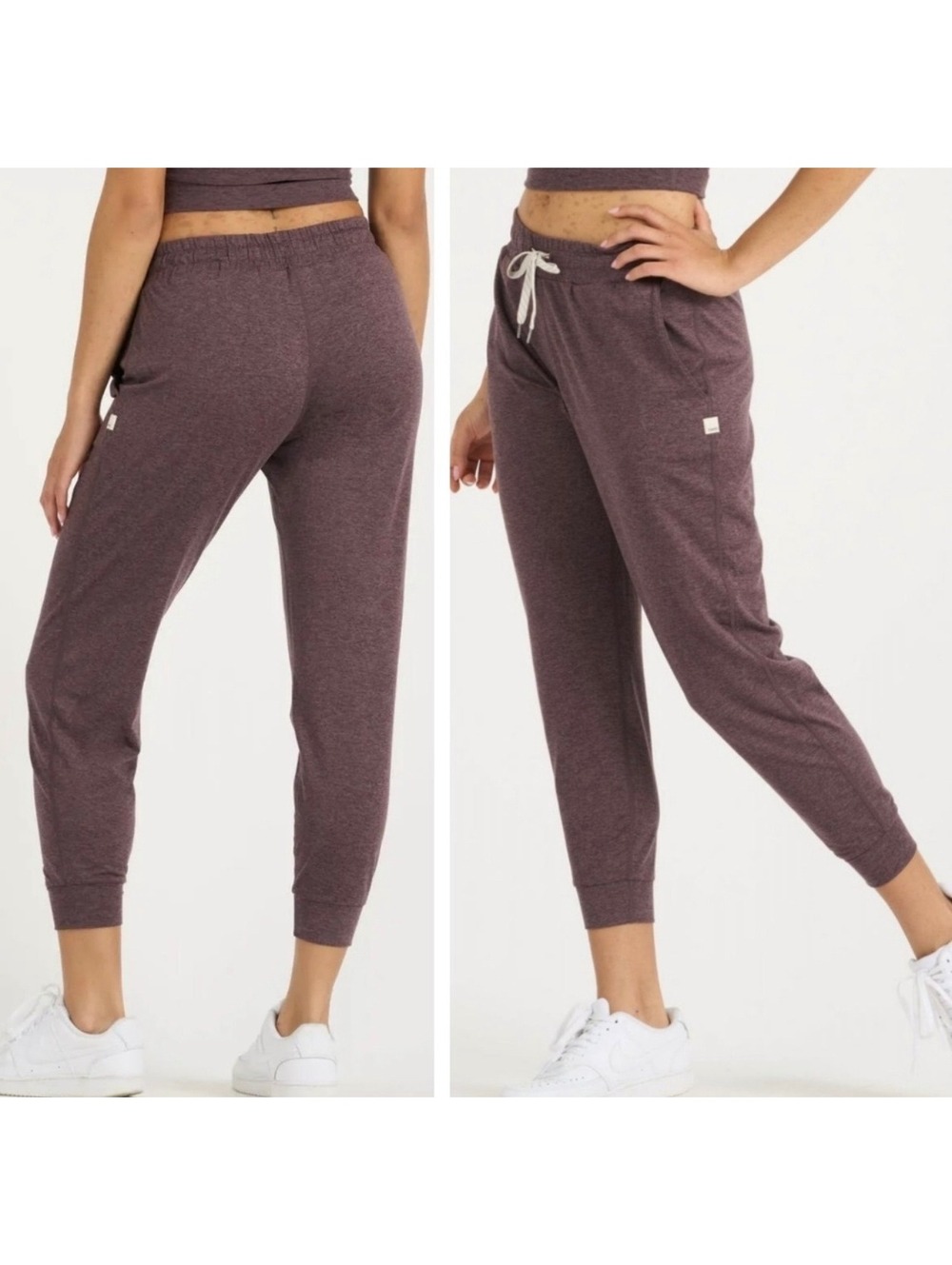 Vuori Halo Essential Joggers Women’s M DreamKnit Brown Plum NWOT